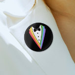Schwarzer Regenbogen Personalisierte Trauzeugen Ga Button<br><div class="desc">Black Rainbow Personalisierte Trauzeugen Gay Pride Hochzeit</div>