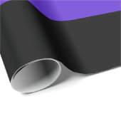 Schwarzer Regenbogen Streifen Geschenkpapier (Rolleneckpunkt)