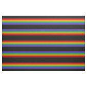 Schwarzer Regenbogen Streifen Muster Stoff (Fat Quarter (45,7 x 55,9 cm))