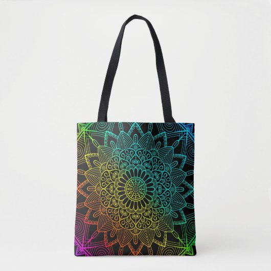 Schwarzer Regenbogen Tasche (Vorderseite)
