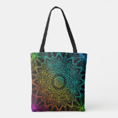 Schwarzer Regenbogen Tasche (Rückseite)