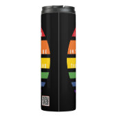 Schwarzer Regenbogen Wahrheit Gottes Versprechen T Thermosbecher (Rückseite)