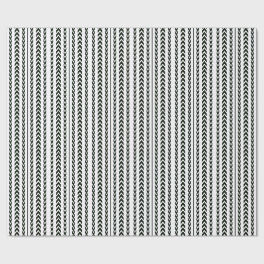 Schwarzer Reifen-Schritt Geschenkpapier (Flach)