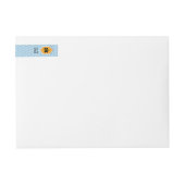 Schwarzer Ribbon Honeycomb Blue Honey Jar (Vorderseite)