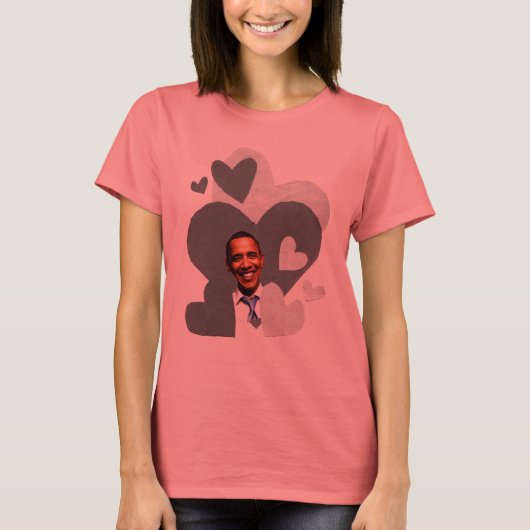 Schwarzer Ringer-T - Shirt der Barack-Collage (Vorderseite)