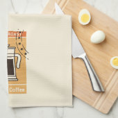 Schwarzer Roast Geschirrtuch (Viertel Falte)