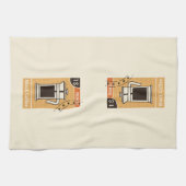 Schwarzer Roast Geschirrtuch (Horizontal)