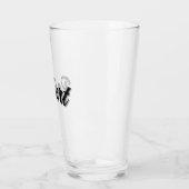 Schwarzer Robert-Name mit Schlagschatten, Glas (Links)