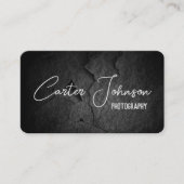 Schwarzer Rock mit Namen Visitenkarte (Vorderseite)