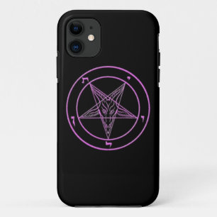 Schwarzer/rosa Baphomet Telefon-Kasten iPhone 11 Hülle