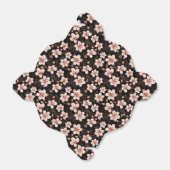 Schwarzer Rosa Rosa Rose Gold Floral Geschenkschachtel (Ungefaltet)