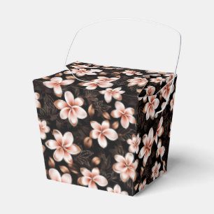 Schwarzer Rosa Rosa Rose Gold Floral Geschenkschachtel