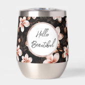 Schwarzer Rosa Rosa Rosengarten Personalisiert (Vorderseite)