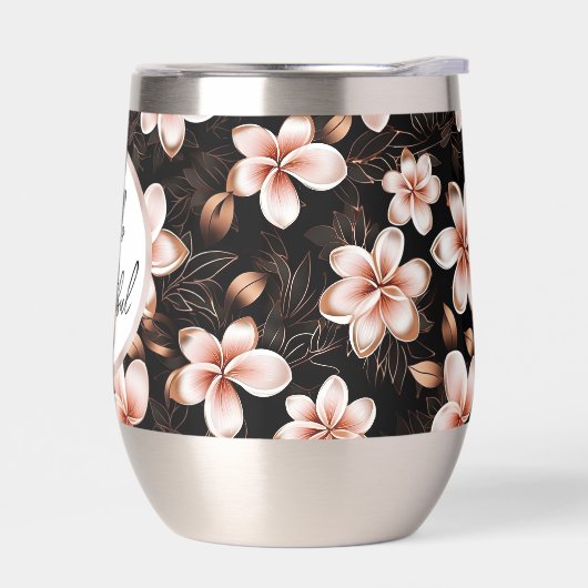 Schwarzer Rosa Rosa Rosengarten Personalisiert (Links)