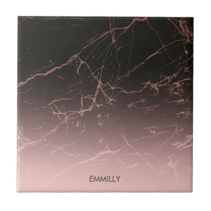 Schwarzer Rosen-Marmor Fliese