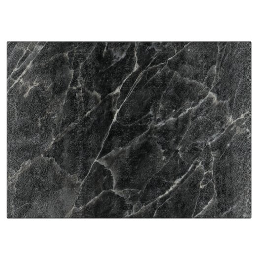 Schwarzer Rosen-Stein-Muster-Hintergrund Schneidebrett (Vorderseite)