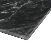 Schwarzer Rosen-Stein-Muster-Hintergrund Schneidebrett (Ecke)