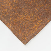 Schwarzer Rost, Metallstruktur nah-up. Fleecedecke (Ecke)