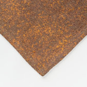 Schwarzer Rost, Metallstruktur nah-up. Fleecedecke (Ecke)