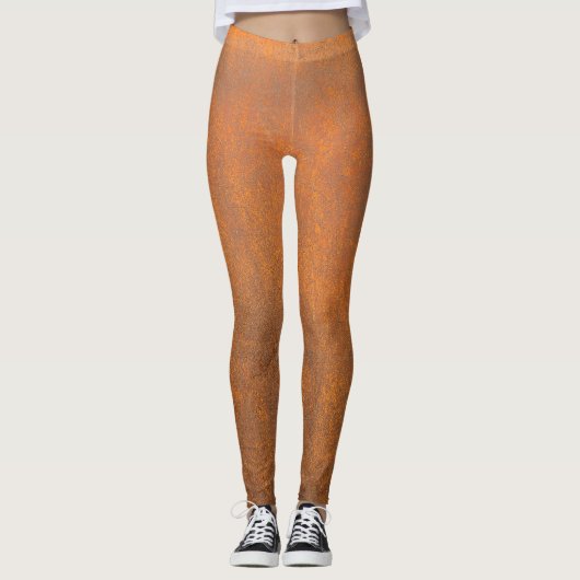 Schwarzer Rost, Metallstruktur nah-up. Leggings (Vorderseite)