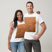Schwarzer Rost, Metallstruktur nah-up. T-Shirt (Unisex)