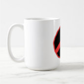 Schwarzer Roter Frieden Kaffeetasse (Links)