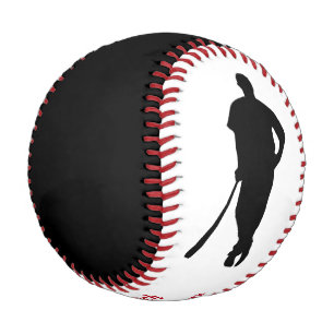Schwarzer roter Meister-Trainer personalisiert Baseball