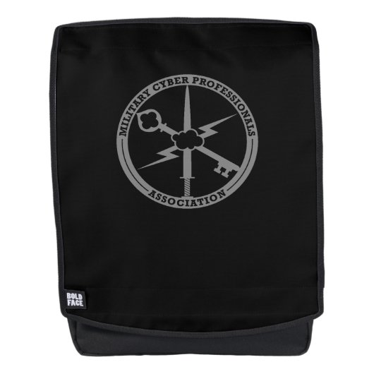 Schwarzer Rucksack (Vorderseite)