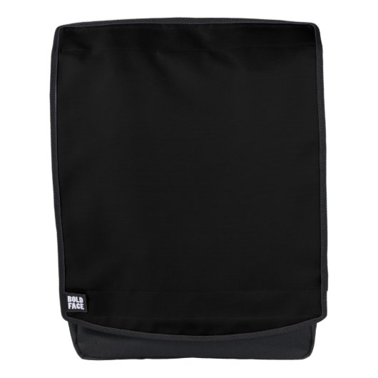 Schwarzer Rucksack (Vorderseite)