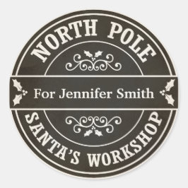 Schwarzer Runder Aufkleber