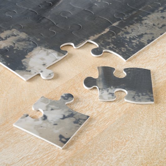 Schwarzer Running Stallion Puzzle (Seite)