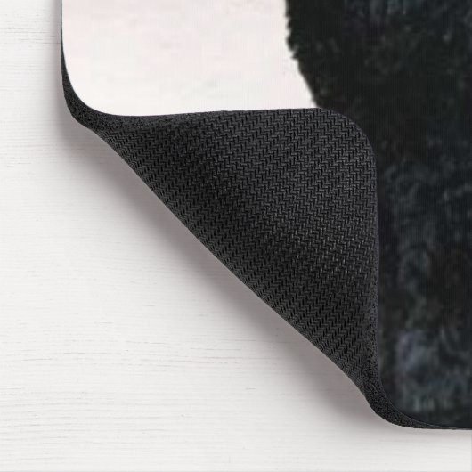 Schwarzer Russe Terrier Mousepad (Ecke)