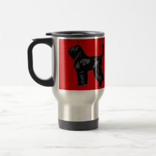 Schwarzer Russe Terrier Reisebecher