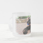 Schwarzer Russe Terrier - Vader Mattglastasse (Vorderseite Links)