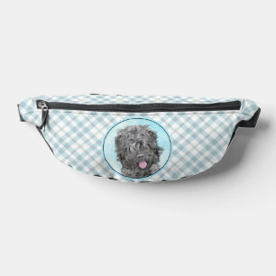 Schwarzer Russischer Terrier BRT RBT Malerei Haust Bauchtasche