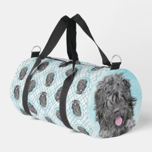 Schwarzer Russischer Terrier BRT RBT Malerei Haust Duffle Bag