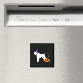 Schwarzer Russischer Terrier Halloween-Hund mit He Magnet (In Situ (Geschirrspüler))