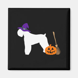 Schwarzer Russischer Terrier Halloween-Hund mit He Magnet