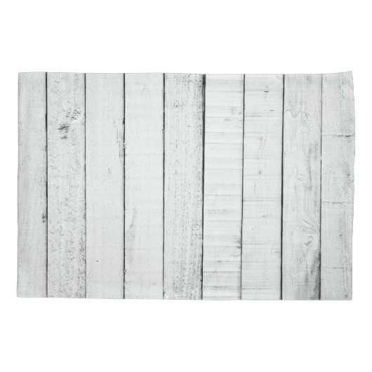 Schwarzer Rustikaler Monogram-Pillowcase Kissenbezug (Rückseite)