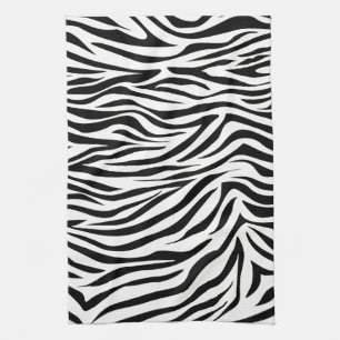 Schwarzer SafariZebra Handtuch