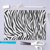 Schwarzer SafariZebra Seidenpapier (Handwerk)