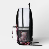 Schwarzer Sakura-Kirsch-Rucksack Bedruckter Rucksack (Rechts)