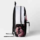 Schwarzer Sakura-Kirsch-Rucksack Bedruckter Rucksack (Links)