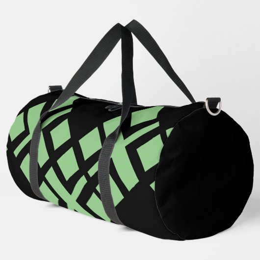Schwarzer Salbei Grün Duffle Bag (Linke Ecke)