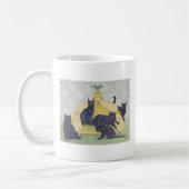 Schwarzer Samt Kaffeetasse (Links)