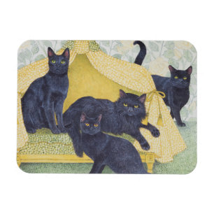 Schwarzer Samt Magnet