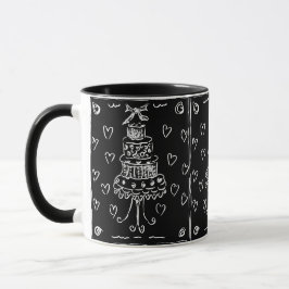 Schwarzer Samtkuchen Tasse