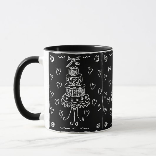 Schwarzer Samtkuchen Tasse (Links)