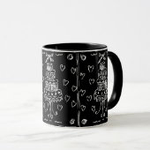 Schwarzer Samtkuchen Tasse (VorderseiteRechts)