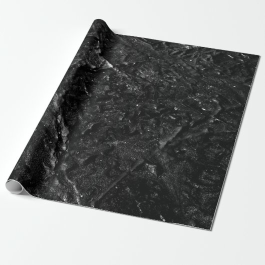Schwarzer Sand Geschenkpapier (Ungerollt)
